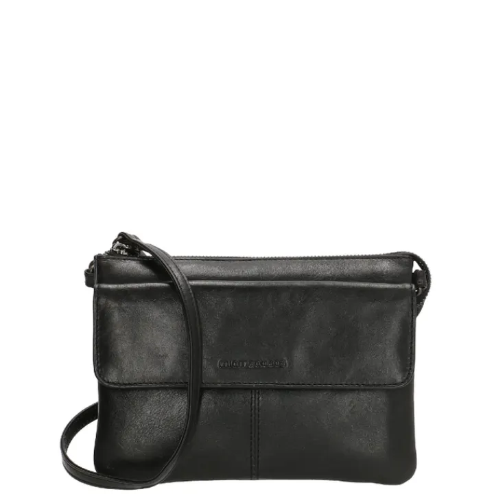 Crossbody|Schoudertassen>Hide & Stitches Porto Crossbody Tas zwart