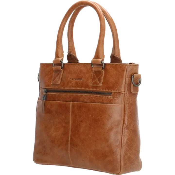 Schoudertassen|Handtassen>Hide & Stitches Porto Handtas bruin II