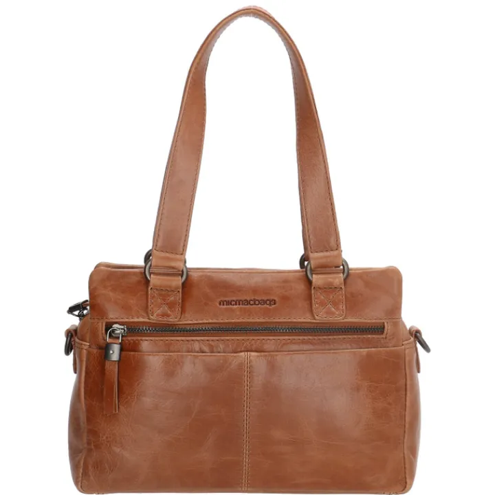 Schoudertassen|Handtassen>Hide & Stitches Porto Handtas bruin