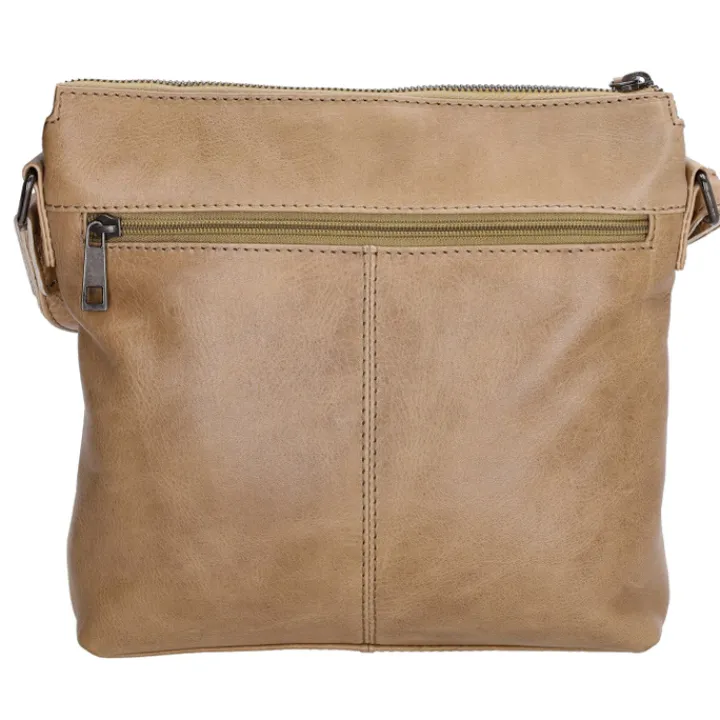 Schoudertassen|Damestassen>Hide & Stitches Porto Schoudertas taupe