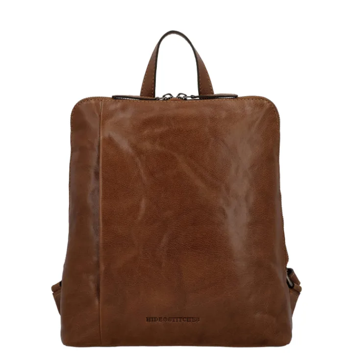 Daypack|Dames Rugzakken>Hide & Stitches Westland Backpack cognac