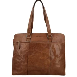 15.6 Inch Laptoptassen|Laptop Schoudertassen>Hide & Stitches Westland Laptopbag cognac