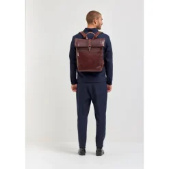 Kleine Rugzakken|15 Inch Laptoptassen>Jost Lund Messenger Backpack brown