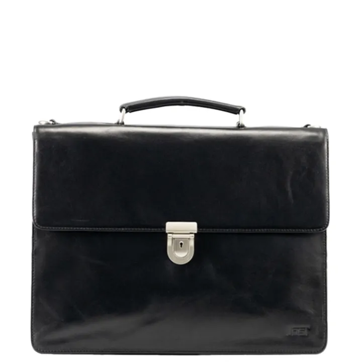 Aktetassen|15 Inch Laptoptassen>Jost Skagen Briefcase 2 Comp. black