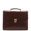 Aktetassen|15 Inch Laptoptassen>Jost Skagen Briefcase 2 Comp. brown