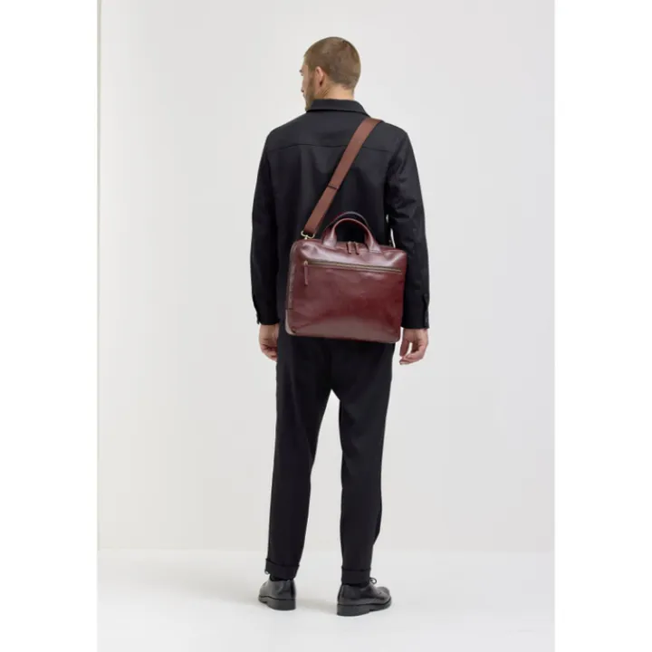 Herentassen|15 Inch Laptoptassen>Jost Skagen Businessbag 1 Comp. brown
