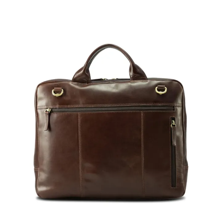 Herentassen|15 Inch Laptoptassen>Jost Skagen Businessbag 1 Comp. brown