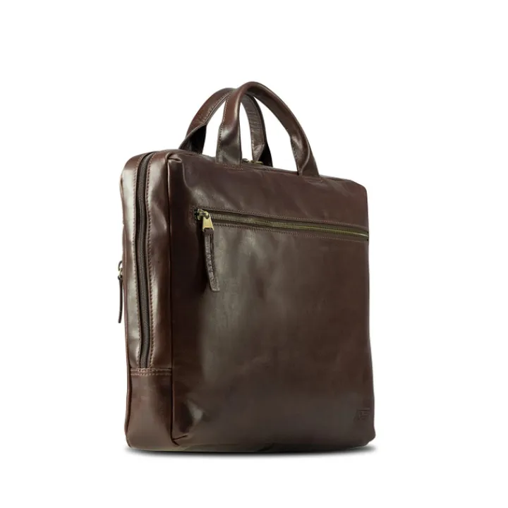 Herentassen|15 Inch Laptoptassen>Jost Skagen Businessbag 1 Comp. brown
