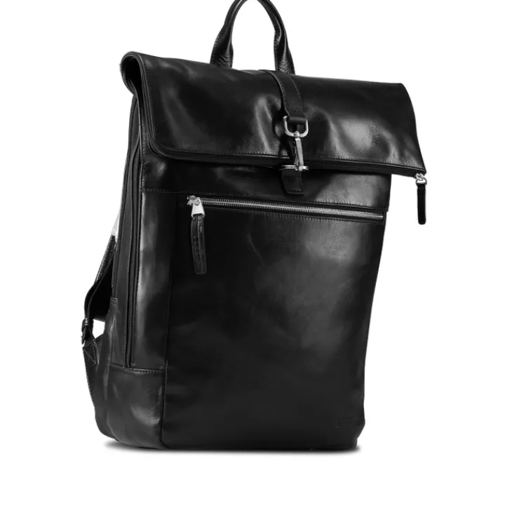 Kleine Rugzakken|15 Inch Laptoptassen>Jost Skagen Messenger Backpack black