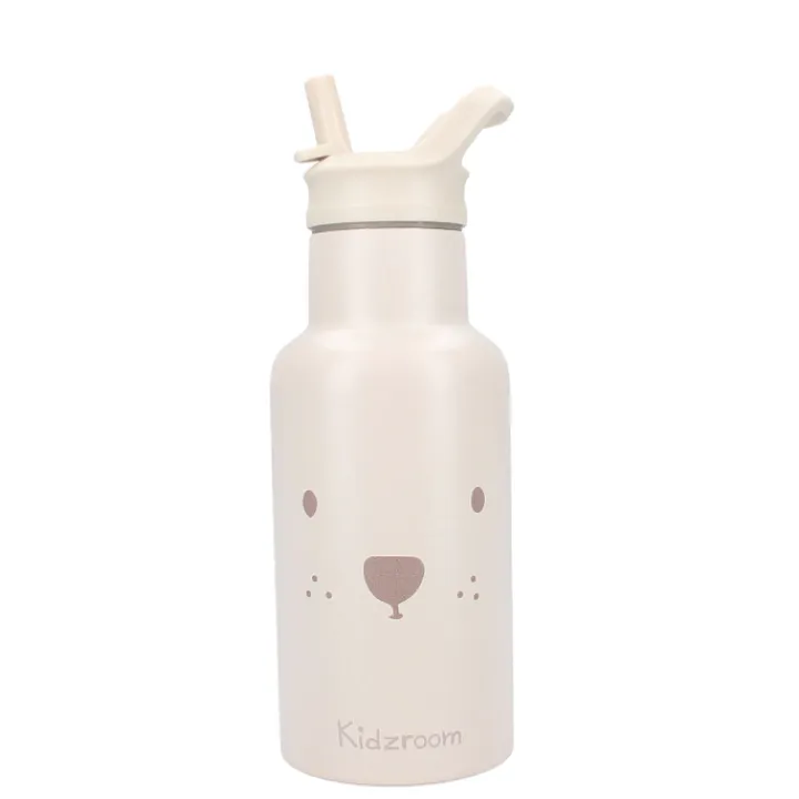 Waterflessen|Thermosflessen>Kidzroom Beary Excited Bottle 350 ML beige