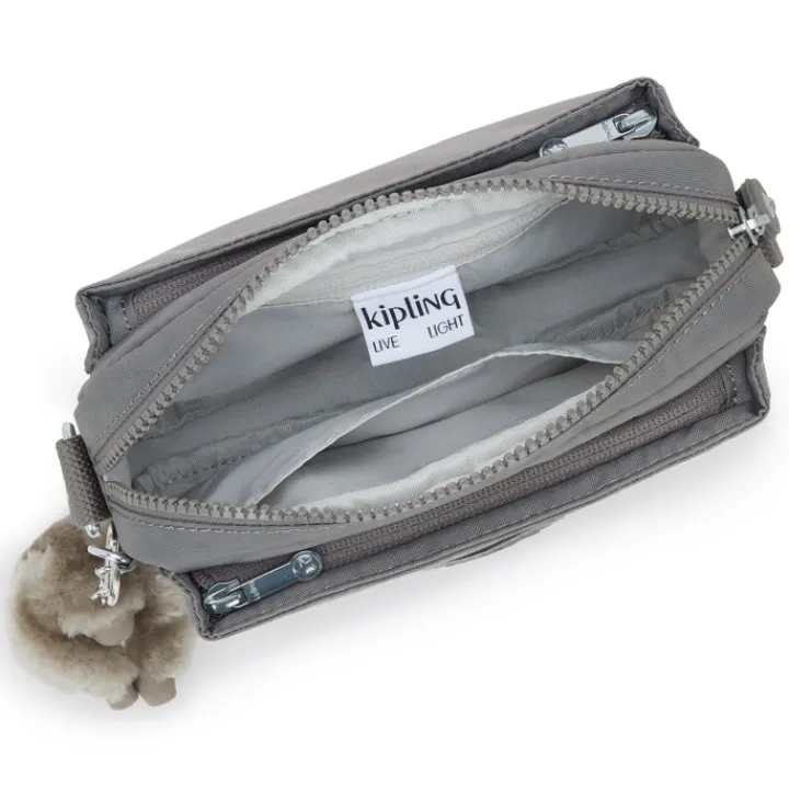 Schoudertassen|Crossbody>Kipling Abanu inviting grey