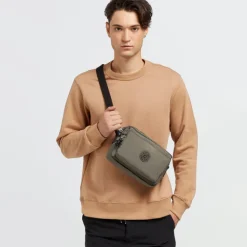 Schoudertassen|Crossbody>Kipling Abanu M green moss