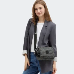 Schoudertassen|Crossbody>Kipling Abanu M prt ac geo feather
