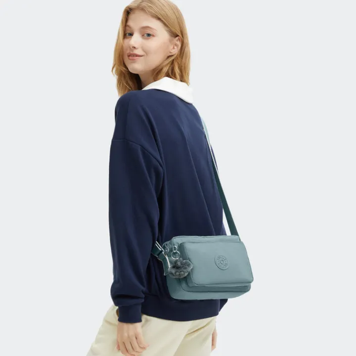 Schoudertassen|Crossbody>Kipling Abanu M relaxed grey