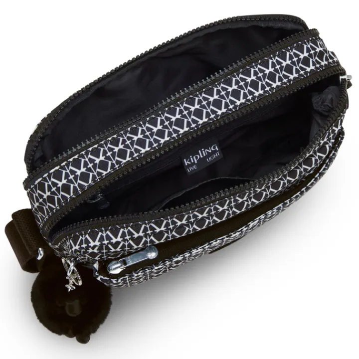 Schoudertassen|Crossbody>Kipling Abanu M signature print