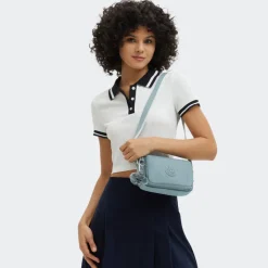 Schoudertassen|Crossbody>Kipling Abanu relaxed grey