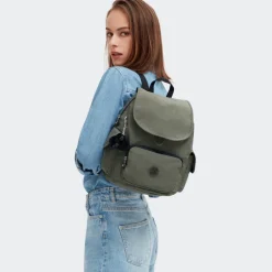 Kleine Rugzakken|Daypack>Kipling City Pack Backpack S green moss