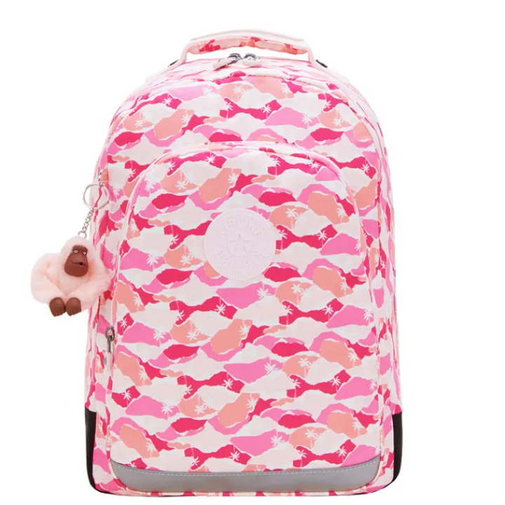 Schoolrugzak|Dames Schooltassen>Kipling Class Room pink palm