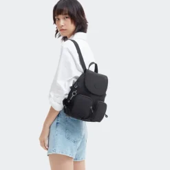 Mini Rugzakken|Kleine Rugzakken>Kipling Firefly Up Backpack black noir