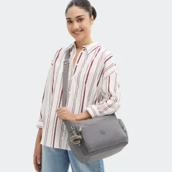 Schoudertassen|Damestassen>Kipling Gabbie inviting grey