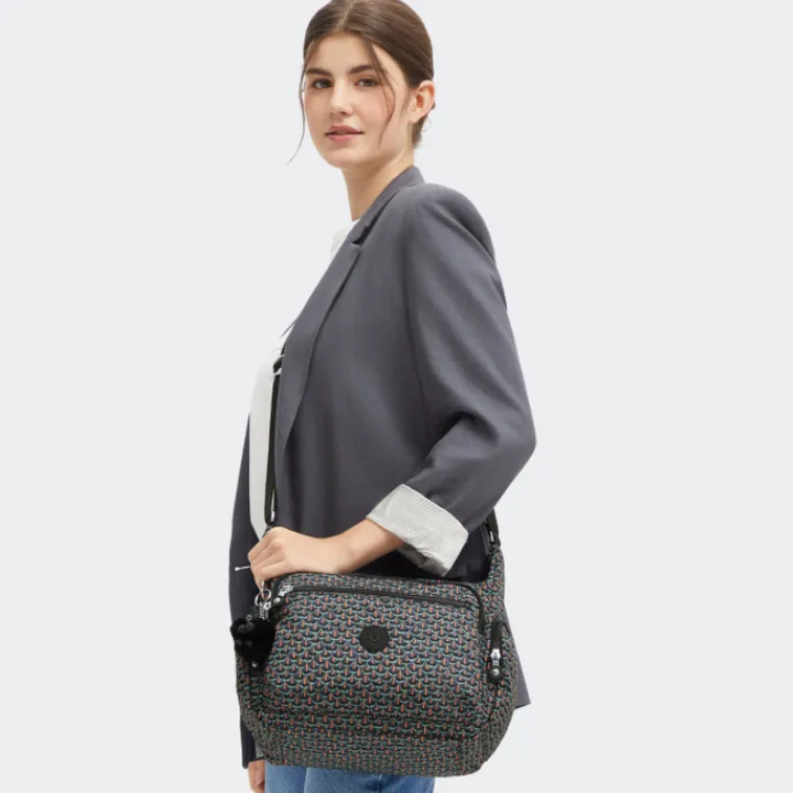 Schoudertassen|Damestassen>Kipling Gabbie prt ac geo feather
