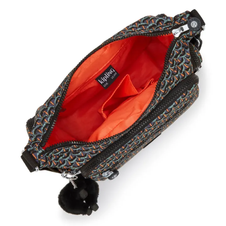 Schoudertassen|Crossbody>Kipling Gabbie S prt ac geo feather