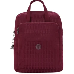 Kleine Rugzakken|Schoolrugzak>Kipling Kazuki ej maroon tile jacquard