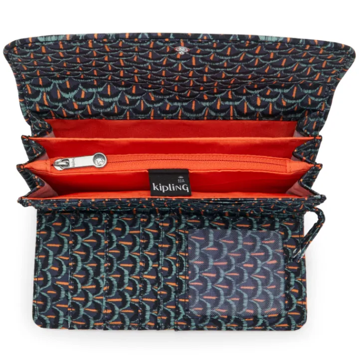 Rfid Portemonnees>Kipling Money Land prt ac geo feather