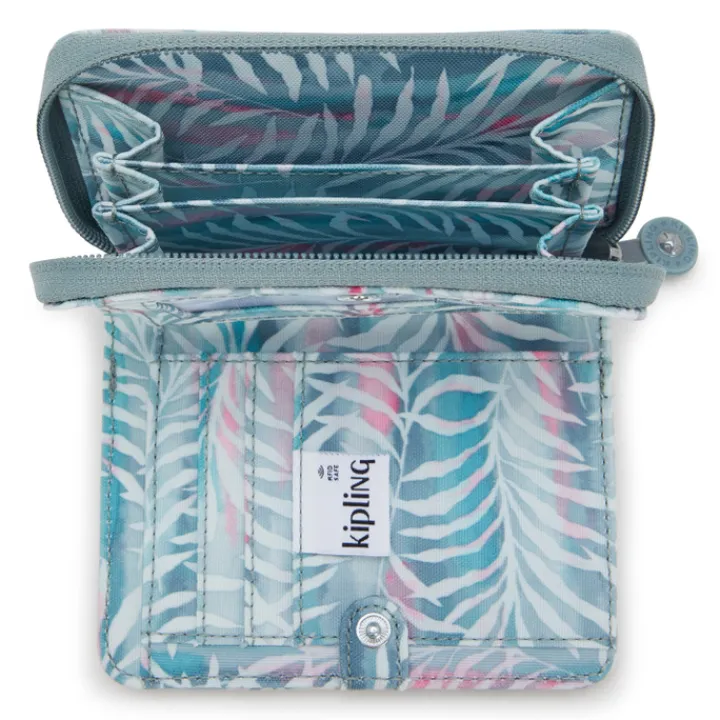 Rfid Portemonnees|Mini Portemonnees>Kipling Money Love Wallet palmtree leaves