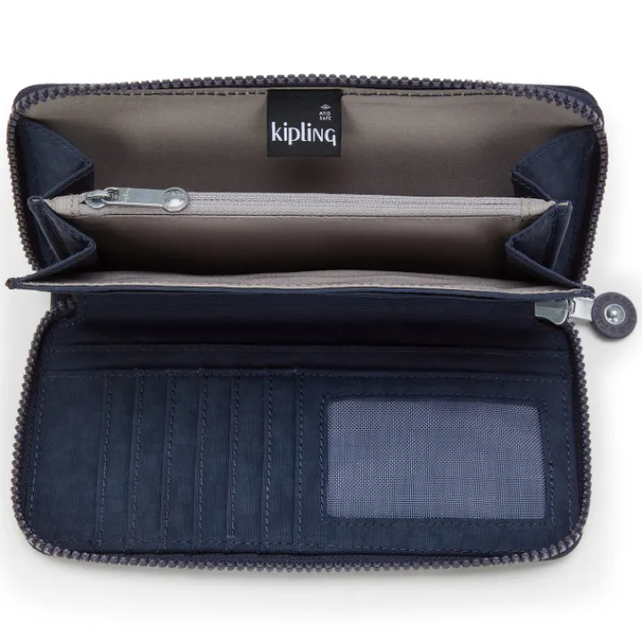 Rfid Portemonnees|Grote Portemonnees>Kipling Money World Wallet blue bleu2