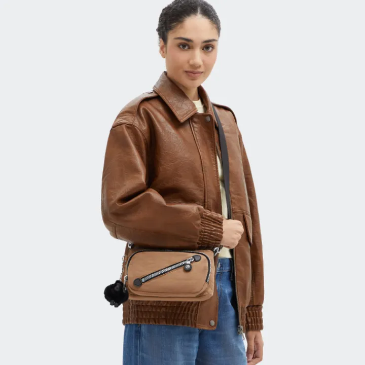 Schoudertassen|Crossbody>Kipling New Milos y2k early tan heritage