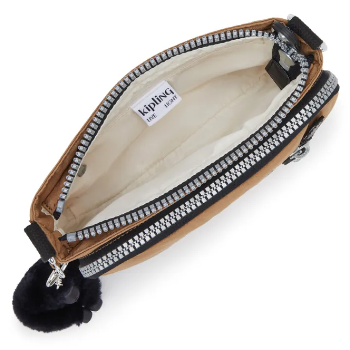 Schoudertassen|Crossbody>Kipling New Milos y2k early tan heritage