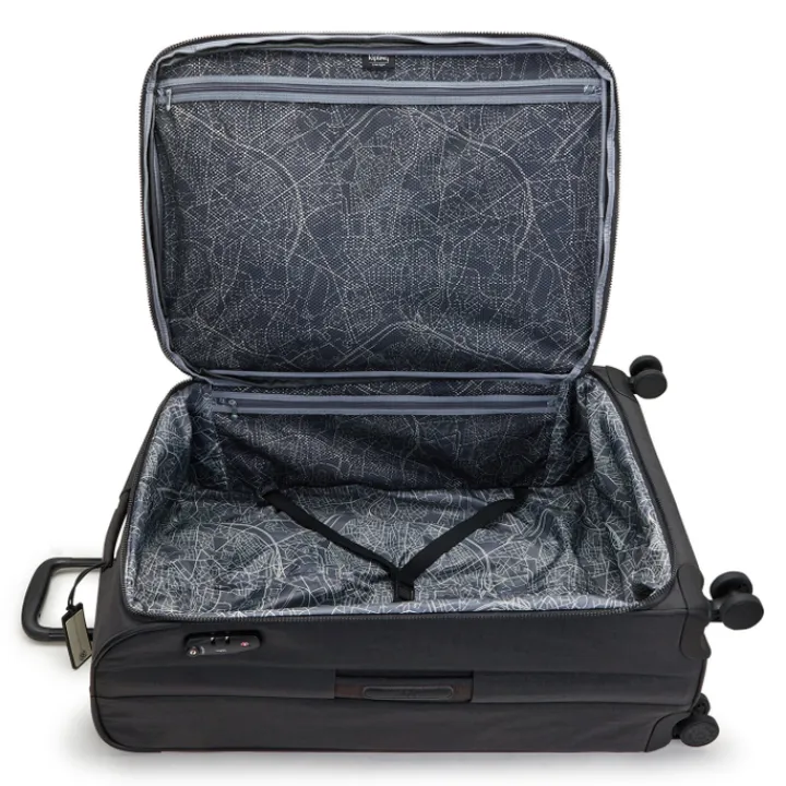 Zachte Koffers|Reiskoffers>Kipling New Youri Spin L black noir