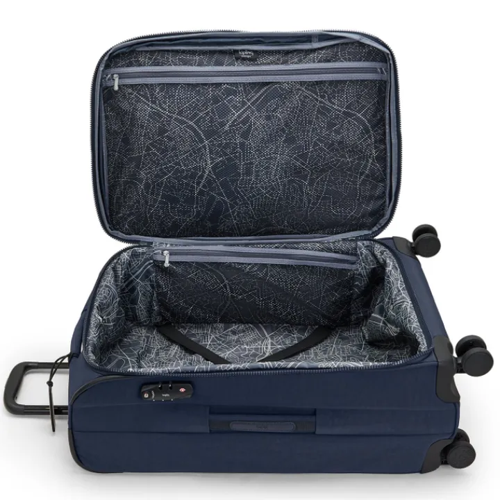 Zachte Koffers|Reiskoffers>Kipling New Youri Spin M blue bleu 2