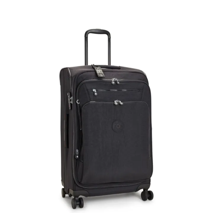 Zachte Koffers|Reiskoffers>Kipling New Youri Spin M black noir