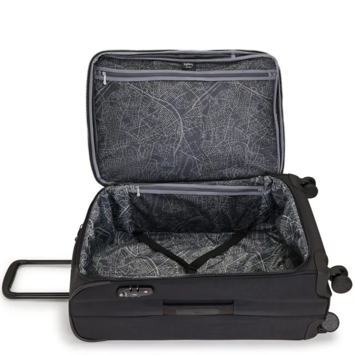 Zachte Koffers|Reiskoffers>Kipling New Youri Spin M black noir