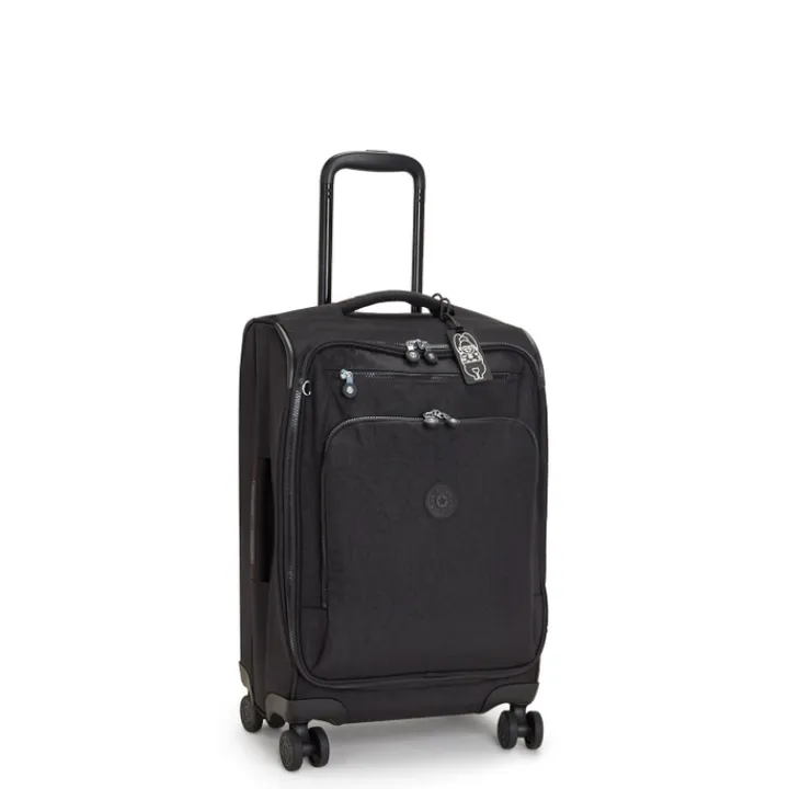 Transavia Trolleys|Handbagage Trolleys>Kipling New Youri Spin S black noir