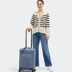 Transavia Trolleys|Handbagage Trolleys>Kipling New Youri Spin S blue stone