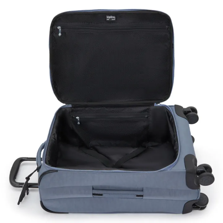 Transavia Trolleys|Handbagage Trolleys>Kipling New Youri Spin S blue stone
