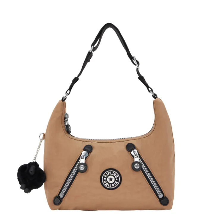 Schoudertassen|Damestassen>Kipling Nikki heritage early tan heritage