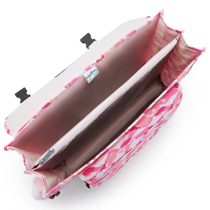 Kleine Rugzakken|Schoolrugzak>Kipling Preppy pink palm