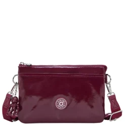 Schoudertassen|Crossbody>Kipling Riri be high gloss wine