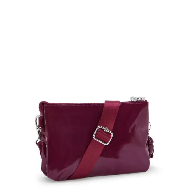 Schoudertassen|Crossbody>Kipling Riri be high gloss wine