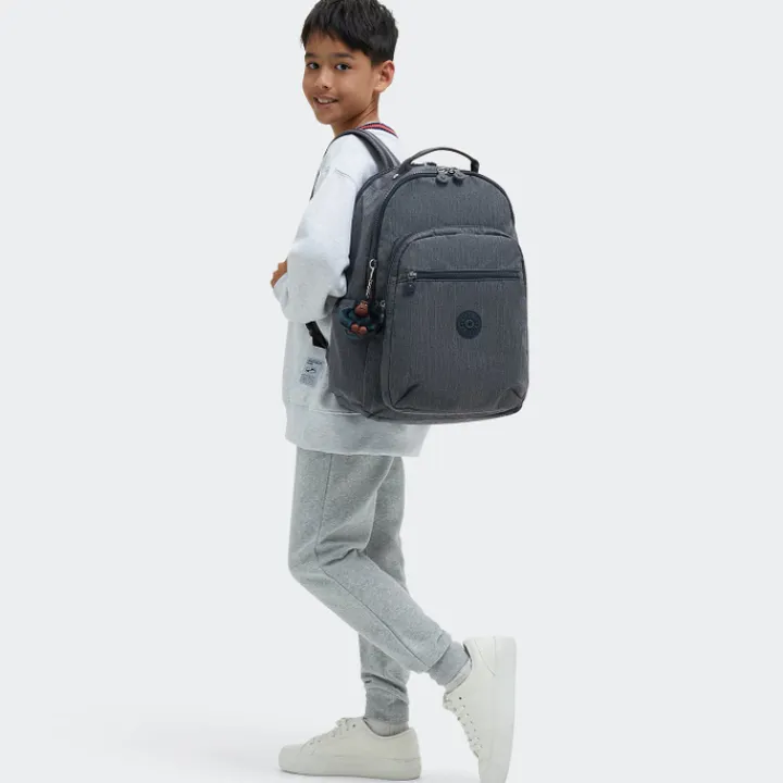 Schoolrugzak|Heren Schooltassen>Kipling Seoul Lap marine navy