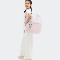 Schoolrugzak|Dames Schooltassen>Kipling Seoul Lap pink met