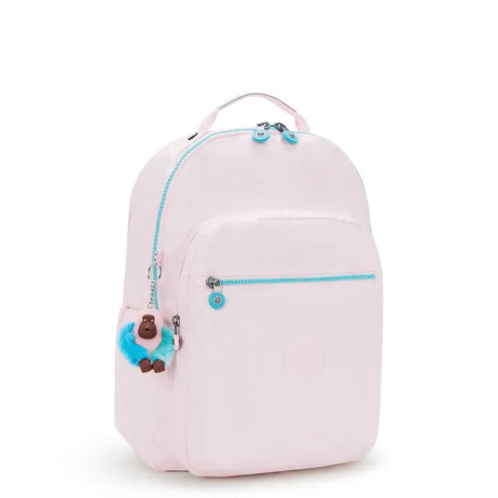 Schoolrugzak|Dames Schooltassen>Kipling Seoul Lap pink met