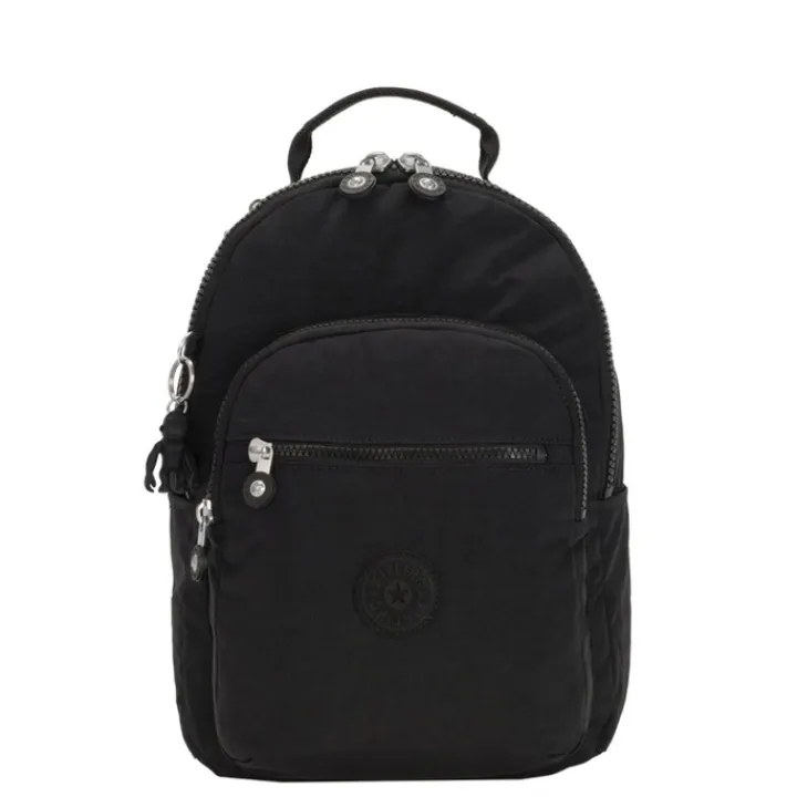 Kleine Rugzakken|Schoolrugzak>Kipling Seoul Rugzak S black noir