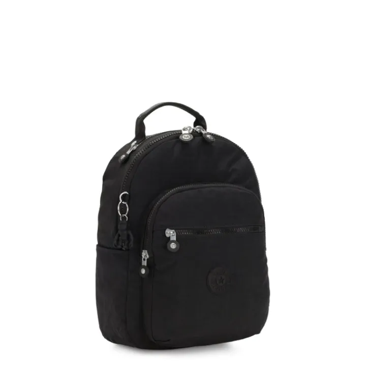 Kleine Rugzakken|Schoolrugzak>Kipling Seoul Rugzak S black noir