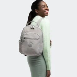 Kleine Rugzakken|Schoolrugzak>Kipling Seoul Rugzak S grey gris