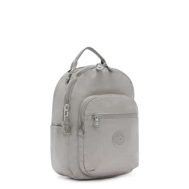 Kleine Rugzakken|Schoolrugzak>Kipling Seoul Rugzak S grey gris